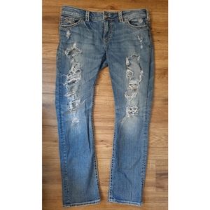 Silver Jeans Co Distressed